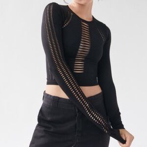Urban Outfitters Black cutout top